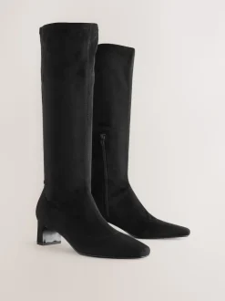 Noir - Bottes chaussettes Forever Comfort® à bout ciselé