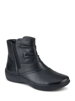 Noir - Bottes cheville Pavers en Cuir Coupe large