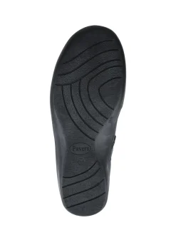 Noir - Bottes cheville Pavers en Cuir Coupe large