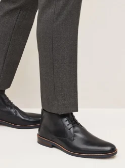 Noir - Bottes chukka en cuir