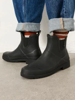 Noir - Bottes de pluie en caoutchouc FatFace