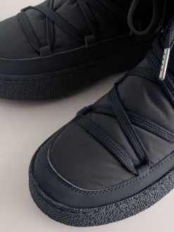 Noir - Bottes doublées en fausse fourrure Forever Comfort® avec finition déperlante