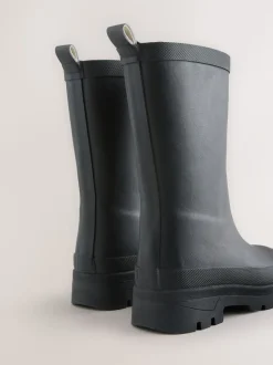 Noir - Bottes en caoutchouc doublées