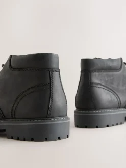 Noir - Bottes en cuir résistantes