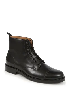 Noir - Bottes Jones Bootmaker Finch en cuir à lacets