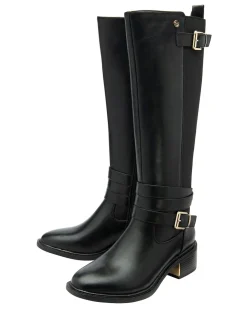 Noir - Bottes Lotus hauteur genou