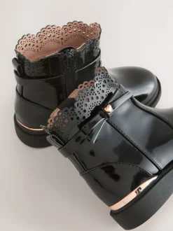 Noir - Bottines Chelsea à nœud