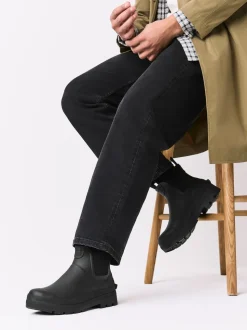 Noir - Bottines en caoutchouc