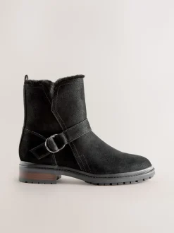 Noir - Bottines Forever Comfort® en fourrure synthétique