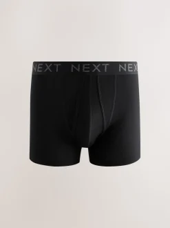 Noir - Boxer A-Front en coton riche