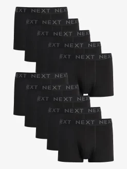 Noir - Boxers hipsters riches en coton mélangé