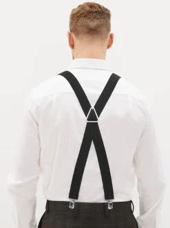 Noir - Bretelles larges à chevrons
