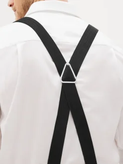 Noir - Bretelles larges à chevrons