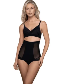 Noir - Bye Bra Powermesh Taille Grande Caleçons