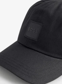 Noir - Casquette BOSS écusson en sergé à logo