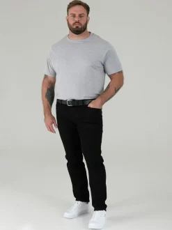 Noir - Ceinture D555 Gavin en Cuir véritable fabriqué à la main 3.7 Largeur cm