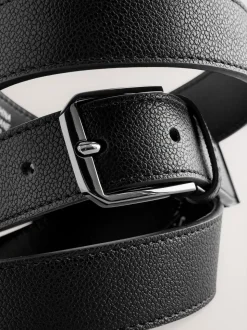 Noir - Ceinture en similicuir