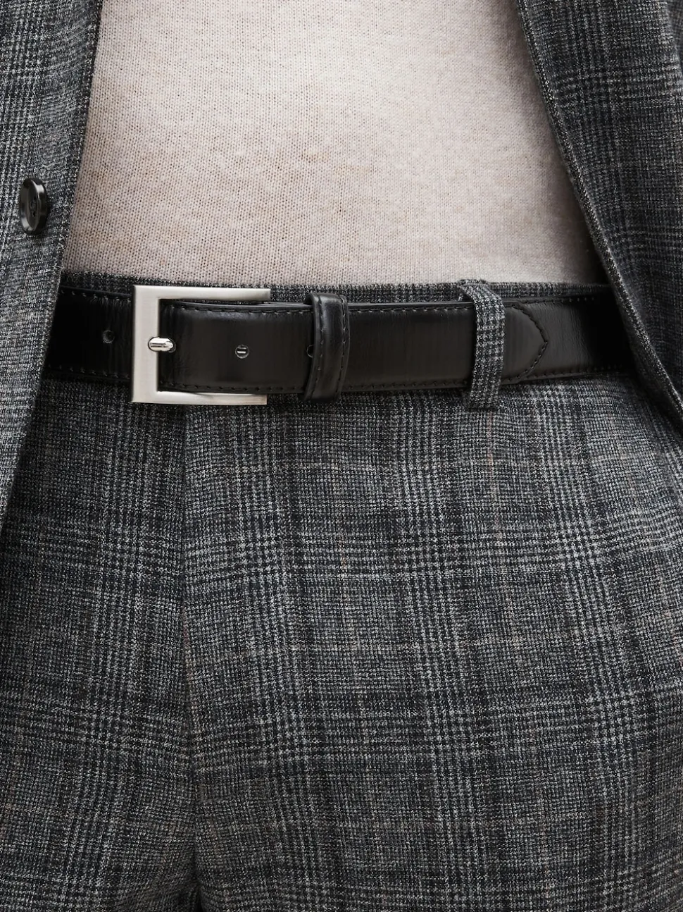 Noir - Ceinture en similicuir