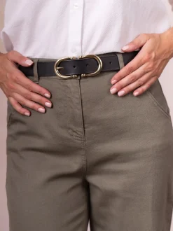 Noir - Ceinture Lakeland Leather Bowness en daim à double boucle