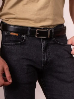 Noir - Ceinture Lakeland Leather Rigg Ratchet