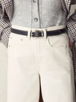 Noir - Ceinture mi-longue N. Premium Made In Italy