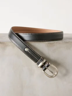 Noir - Ceinture mi-longue N. Premium Made In Italy