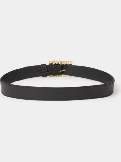 Noir - Ceinture Osprey London The Chain en cuir à boucle