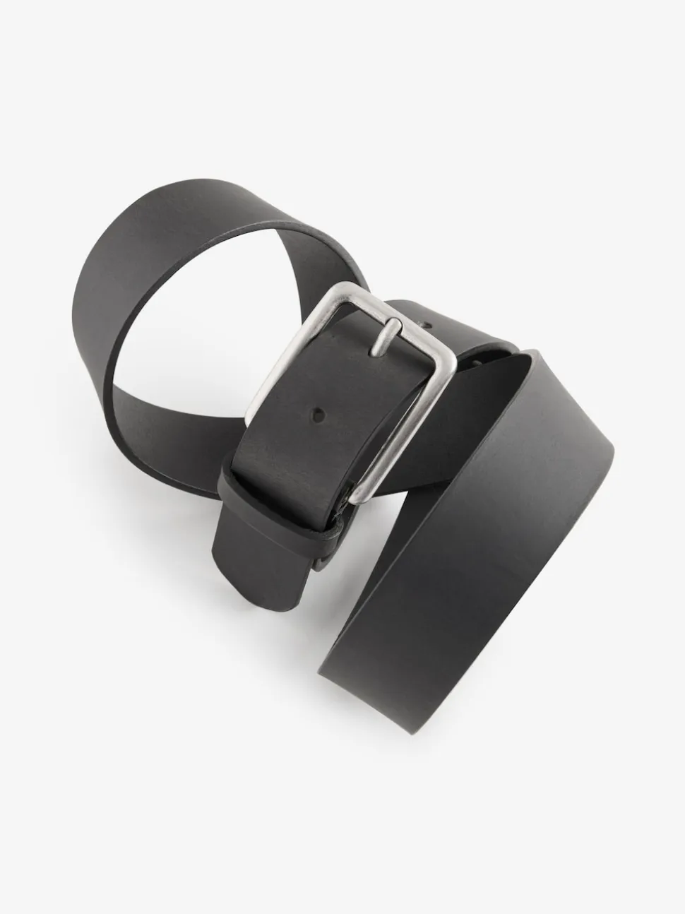 Noir - Ceintures en cuir bruni