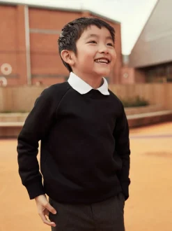 Noir - Chandail scolaire à col roulé (3-17ans)