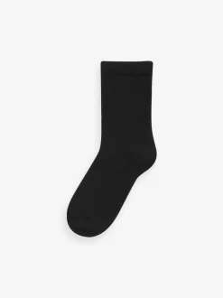 Noir - Chaussettes chaudes et thermiques en coton riche 5 Pack