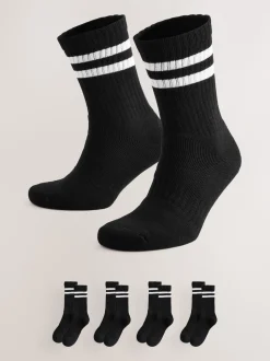 Noir - Chaussettes de sport à semelle rembourrée