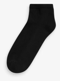 Noir - Chaussettes d'entraînement à semelles coussinées 4 Pack
