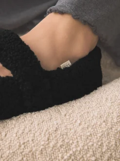 Noir - Chaussons Borg Ballet