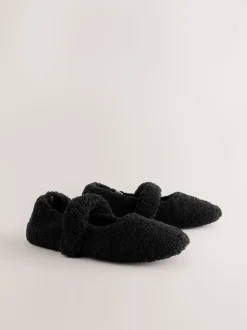 Noir - Chaussons Borg Ballet