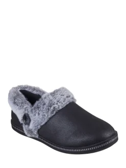 Noir - Chaussons pour femmes Skechers feu de camp frais toast