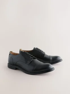 Noir - Chaussures à bout en cuir