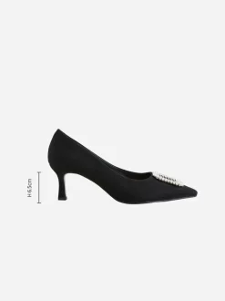 Noir - Chaussures à talons pointus Forever Comfort avec bijoux