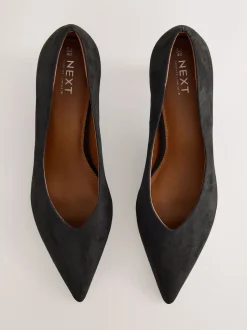 Noir - Chaussures à talons Kitten heel à bout pointu