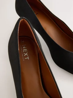 Noir - Chaussures à talons Kitten heel à bout pointu