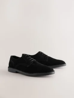 Noir - Chaussures chukka en daim