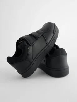 Noir - Chaussures d’école à 3 lanières à Fermeture par contact