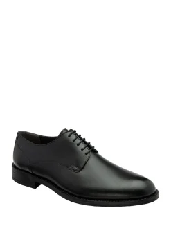 Noir - Chaussures derby Frank Wright à lacets en cuir