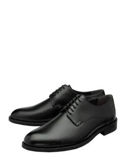 Noir - Chaussures derby Frank Wright à lacets en cuir