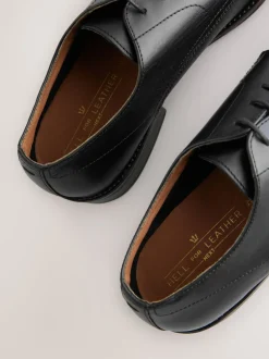 Noir - Chaussures Derby Saffiano en cuir