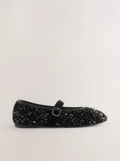Noir - Chaussures Forever Comfort® Mary Jane avec ornements de sequins