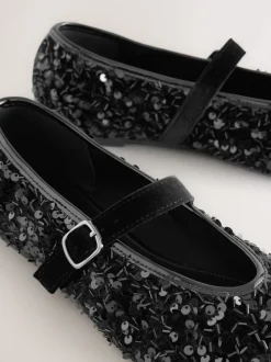 Noir - Chaussures Forever Comfort® Mary Jane avec ornements de sequins