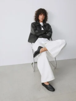 Noir - Chaussures plates Forever Comfort® montantes en cuir