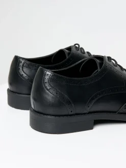 Noir - Chaussures Richelieu Threadbare imitation cuir