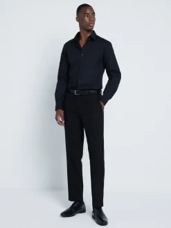 Noir - Chemise formelle River Island slim