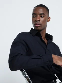 Noir - Chemise formelle River Island slim